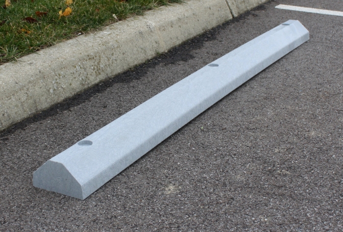 Compact Solid 6' Parking Block - GrayPlastics R Unique - Committed to ...