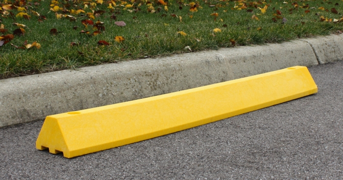 Standard 4’ Parking Block w/Channels - Yellow