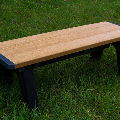 4’ Backless Park Bench 