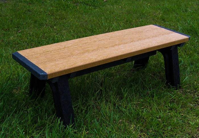 4’ Backless Park Bench 