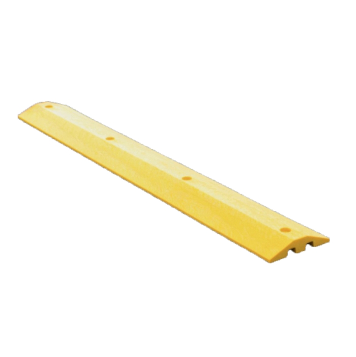 6’ Standard Yellow Speed Bump w/Channels 