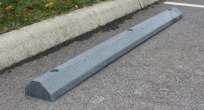Compact Solid 6’ Parking Block - Charcoal