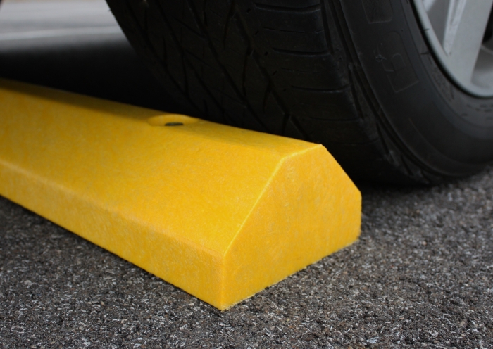 Compact Solid 6’ Parking Block - Yellow