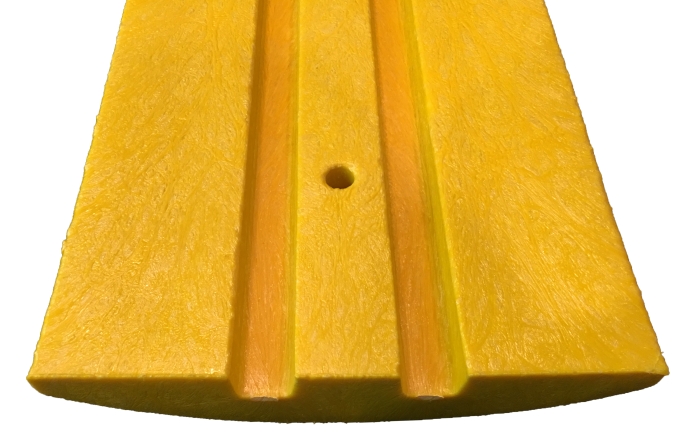 6’ Deluxe Yellow Speed Bump w/Channels