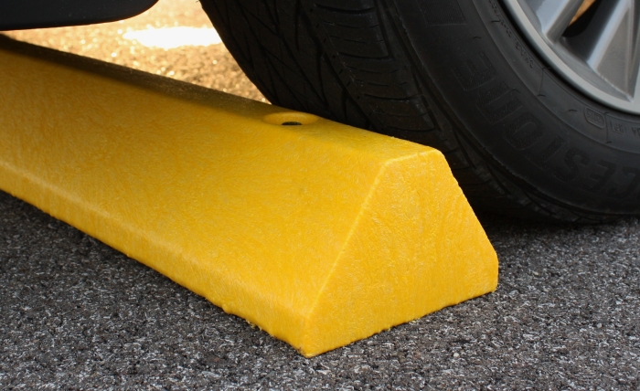 Deluxe Solid 6’ Parking Block - Yellow 