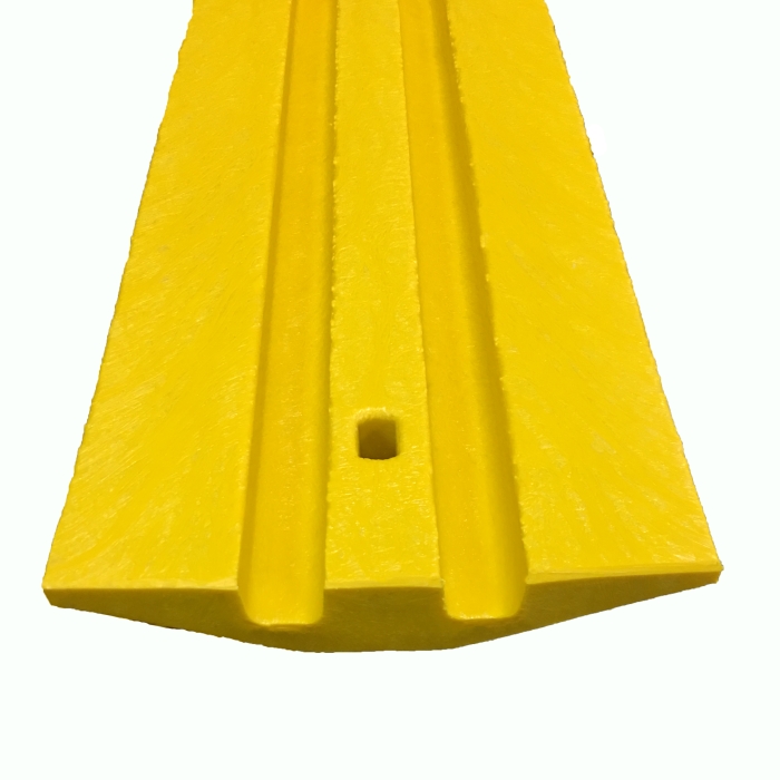 4’ Standard Yellow Speed Bump w/Channels 