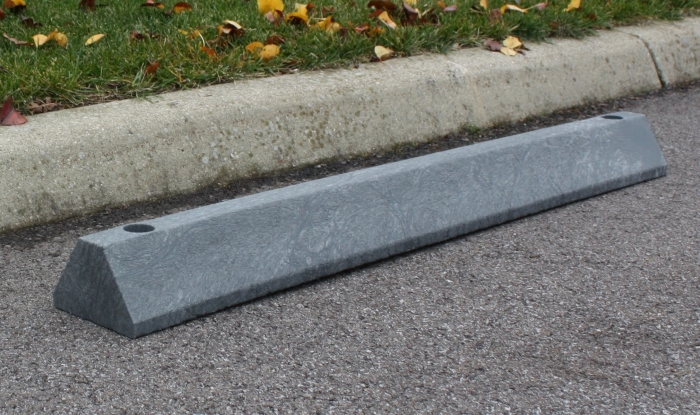 Standard Solid 4’ Parking Block - Charcoal