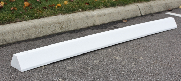 Standard Solid 6’ Parking Block - White