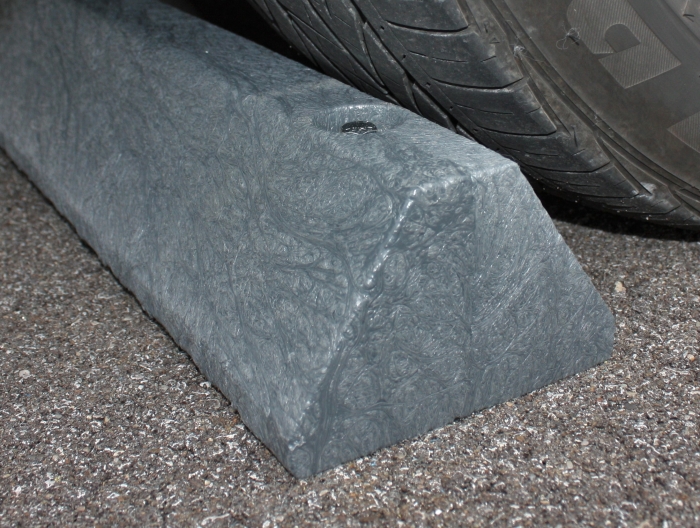 Standard Solid 4’ Parking Block - Charcoal